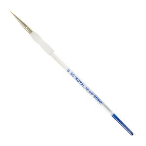 Royal Langnickel Soft-Grip Gold Taklon Brush - Short Handle, Detail Round #5/0