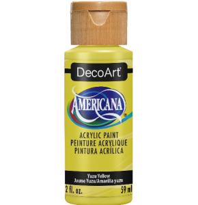 DecoArt Americana Acrylic Paint - (2oz/59ml)  Yuzu Yellow