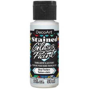 DecoArt Stained Glass Paint - (2oz/59ml) -Clear Texture