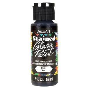 DecoArt Stained Glass Paint - (2oz/59ml) -Black