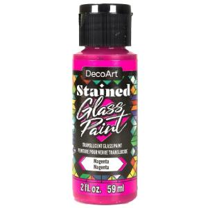 DecoArt Stained Glass Paint - (2oz/59ml) -Magenta