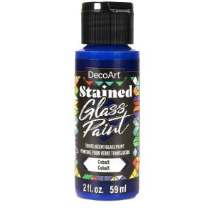 DecoArt Stained Glass Paint - (2oz/59ml) -Cobalt