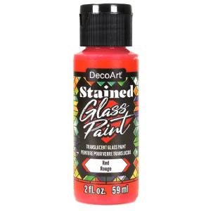 DecoArt Stained Glass Paint - (2oz/59ml) - Red
