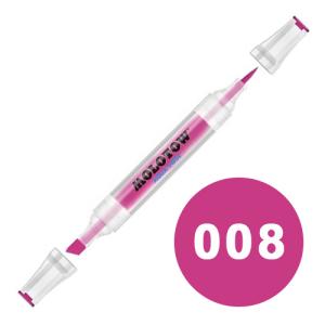Molotow Aqua Twin Marker 2-6mm / Soft Brush - 008 Pink