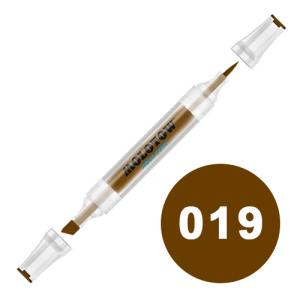 Molotow Aqua Twin Marker 2-6mm / Soft Brush - 019 Brown