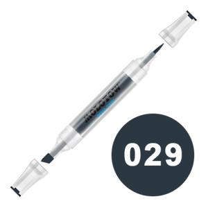 Molotow Aqua Twin Marker 2-6mm / Soft Brush - 029 Cool Grey