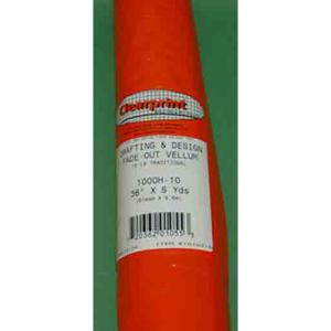 Clearprint 36 Inch X 5 Yards Fade Out Vellum Roll (10x10 Grid)