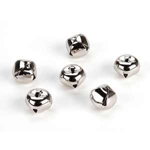 Darice Jingle Bells 3/8" - (72 Pieces) Silver