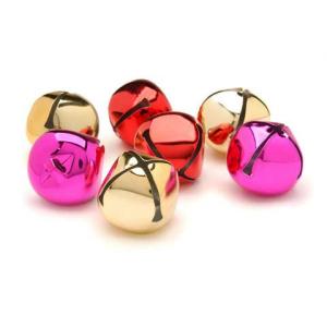 Darice Jingle Bells 1 1/4" - (8 Pieces) Pink, Red, & Gold