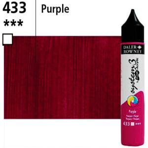 System3 Fluid Acrylics Purple -29.5ml Applicator Bottle 139029433