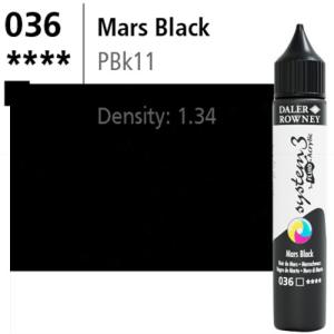 System3 Fluid Acrylic  Mars Black -250ml Bottle 139250036