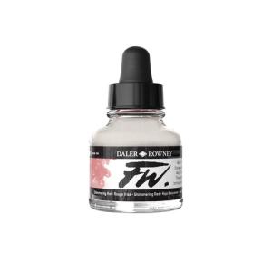 Daler Rowney FW Acrylic Artists Ink - (1oz bottle)- Shimmering Red 713
