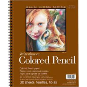 Strathmore 400 Series Colored Pencil Pad ( 477 ) 11" x 14" - (30 sheets, 100lb) Wire Bound