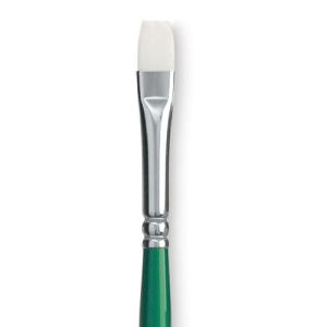 Princeton Summit 6100 Series White Synthetic Long Handle Brush for Oil & Acrylic - Bright 6