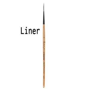 Princeton 6450 Series Catalyst Polytip Bristle Brush - Short Handle Liner 1