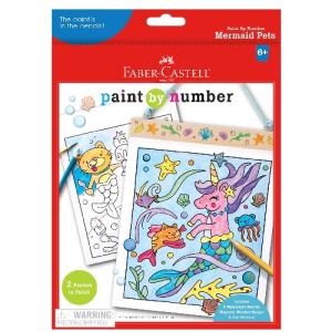 Faber-Castell Paint by Numbers Mermaid Pets Wall Art