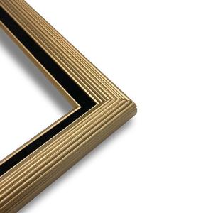 Narrow Gold with Black Liner - 14" x 18"