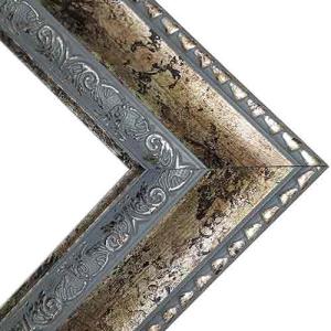 Series 010-148 Warm Antique Silver Narrow Ornate Frame  8"x10"