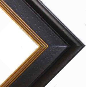 Series 20A - Rich Black Plein Air Frame with Gold Lip - 18" x 24"