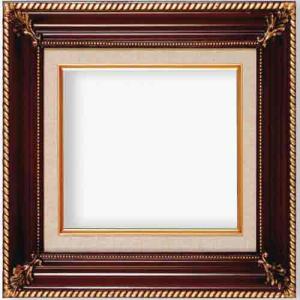 Series 296 Ornate Dark Walnut & Gold Frame with Linen Liner - 11" x 14"