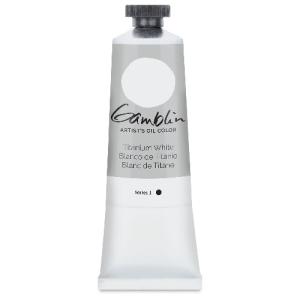 Gamblin Artists Oil Colors  (1.25oz/37ml) Fast Dry Titanium White  1840