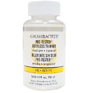 Grumbacher Pre-Tested Odorless Thinner - (8oz/237ml)  565-8