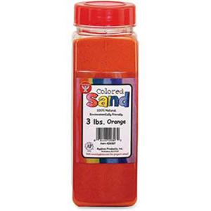 Hygloss Orange Colored Sand (3lb)