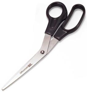 8" Bent Stainless Steel Scissors Recycled Handle