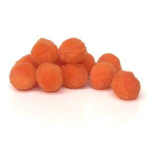 Pepperell Crafts Pom Poms 1/2" - (100 Pieces) Orange
