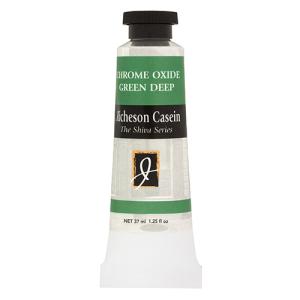 Richeson Shiva Series Casein Paint - (1.25oz/37mL) Chromium Oxide Green