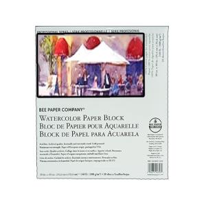 Aquabee 100% Cotton Watercolor Paper Block 4x6 (20sht,140lb) Cold Press