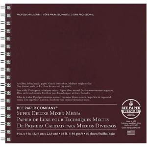 Bee Paper Super Deluxe Mixed Media Journal 9" x 9" - (60 Sheets, 93lb)