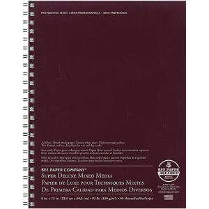 Bee Paper Super Deluxe Mixed Media Journal 9" x 12" - (60 Sheets, 93lb)