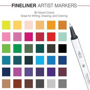 Royal Langnickel Assorted Fineliner Artist Markers 48ct   MARK-2104