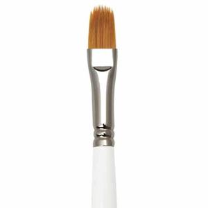 Royal Langnickel Royal Gold Brush for Acrylic & Watercolor - Filbert Comb 3/4"