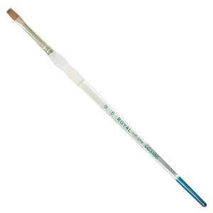 Royal Langnickel Soft-Grip Red Sable Brush - Short Handle, Bright #6