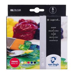 Royal Talens Van Gogh Oil Colors 0.7oz/20ml  Primary Mixing Set (5 Pack)