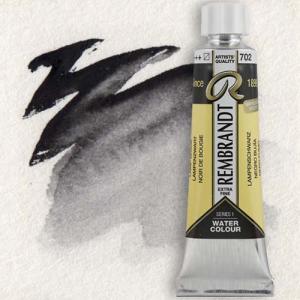 Royal Talens Rembrandt Watercolour - (0.6oz/20ml) Lamp Black 702