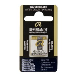 Rembrandt Professional Watercolor Half Pan -108 Chinese White