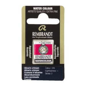 Rembrandt Professional Watercolor Half Pan -326  Alizarin Crimson