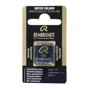 Rembrandt Professional Watercolor Half Pan - 585  Indanthrene Blue
