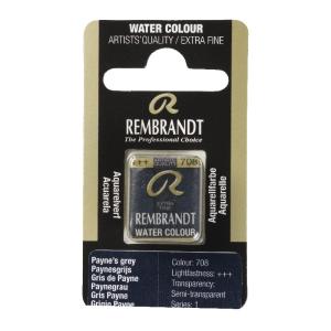 Rembrandt Professional Watercolor Half Pan -706 Paynes Grey