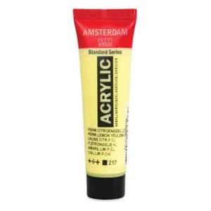 Royal Talens Amsterdam Acrylic Paint - (0.7oz/20ml) Permanent Lemon Yellow