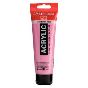 Royal Talens Amsterdam Acrylic Paint - (0.7oz/20ml) Quinacridone Rose Light