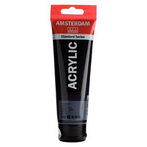 Royal Talens Amsterdam Acrylic Paint - (0.7oz/20ml) Lamp Black