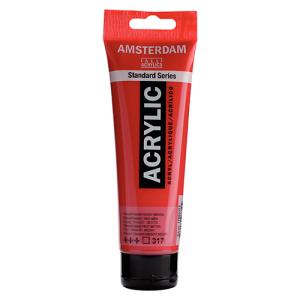 Royal Talens Amsterdam Acrylic Paint - (4.1oz/120ml) Transparent Red Medium