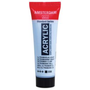 Royal Talens Amsterdam Acrylic Paint - (4.1oz/120ml) Ultramarine Blue Light