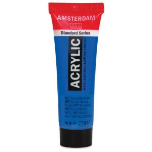 Royal Talens Amsterdam Acrylic Paint - (4.1oz/120ml) Metallic Blue