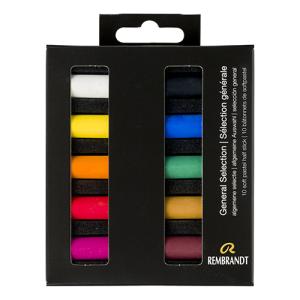 Rembrandt Soft Pastel 10 Half Stick Micro Set- General Selection