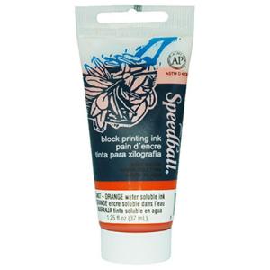 Speedball Block Printing Ink - (1.25oz/37ml) Orange